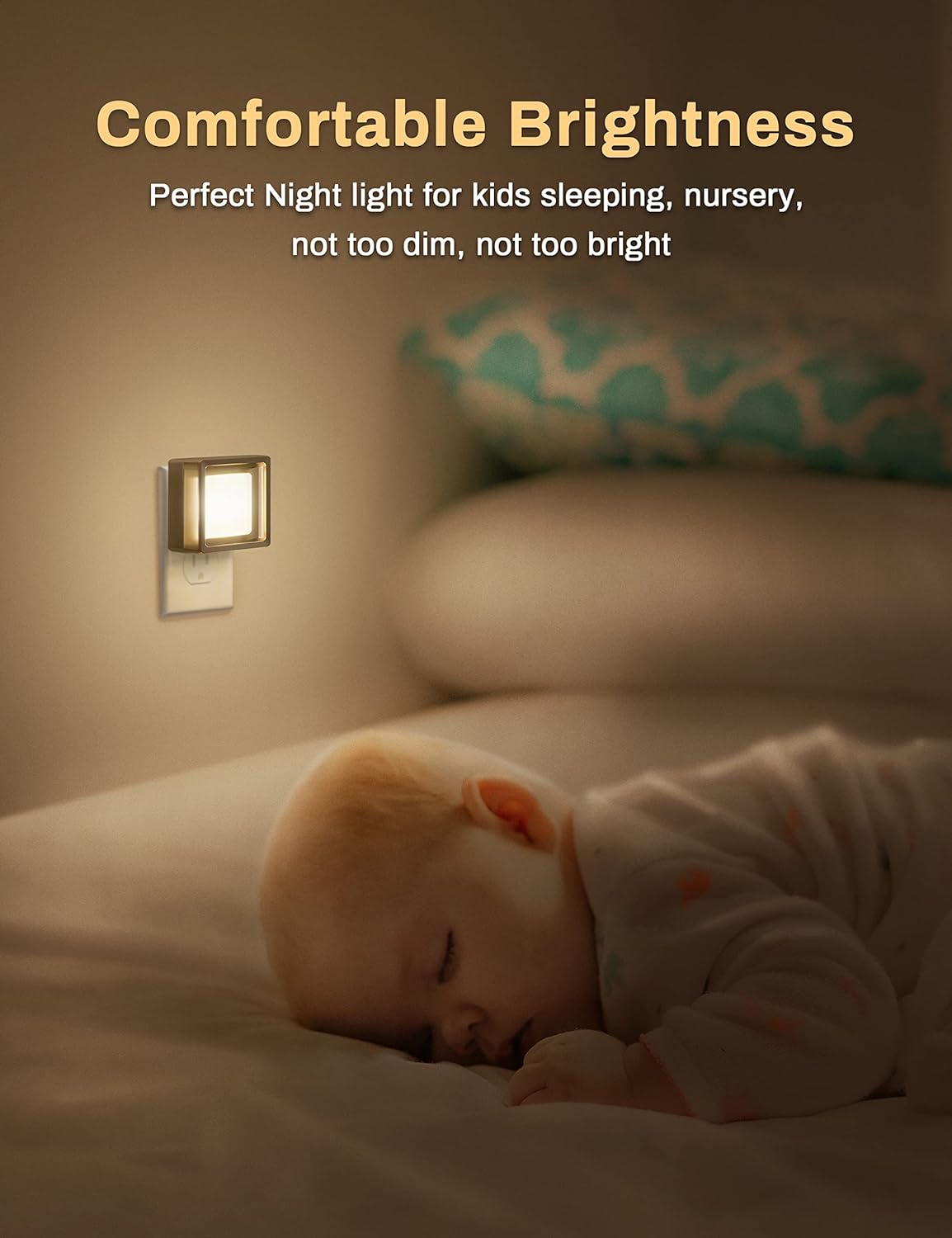 LED Night Light Plug in [2 Pack] | Dimmable | Dusk-to-Dawn Sensor