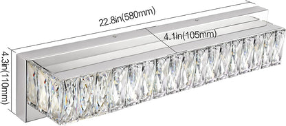 Crystal LED Bathroom Vanity Lights theluminousdecor
