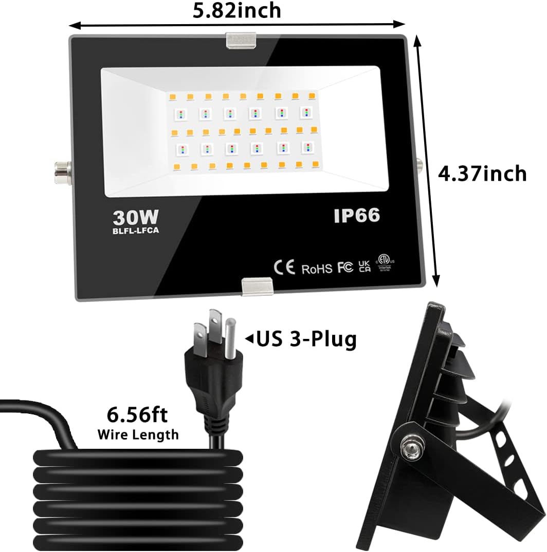 30W Led Flood Light Outdoor 300W Equivalent