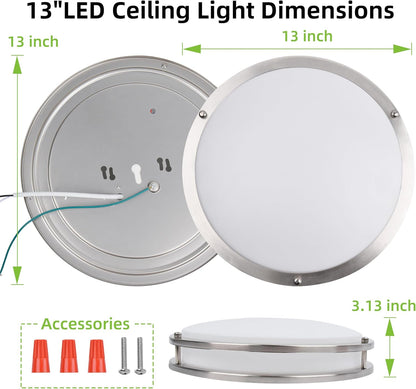 13 inch Flush Mount LED Ceiling Light Fixture