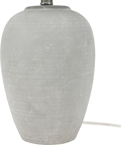 23" Grey Vintage Distressed Ceramic Pot Table Lamp