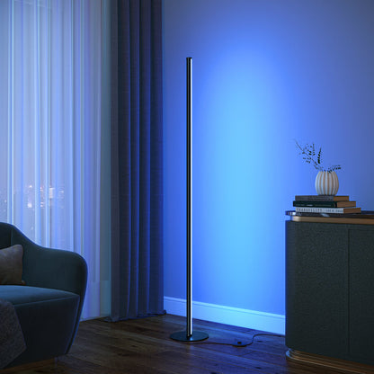 EDISHINE RGBW Corner Floor Lamp with Remote-HFLK02R