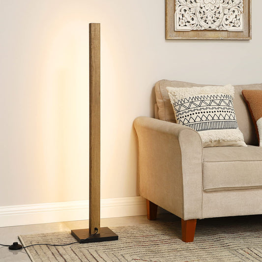 3000K Wood Corner Stick Floor Lamp