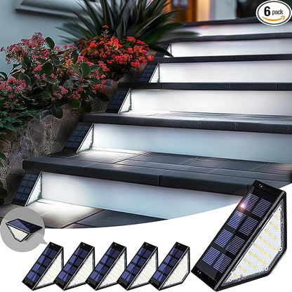 Solar Step Lights for Outside - 24 LED Waterproof Deck Lights - Choose Pack