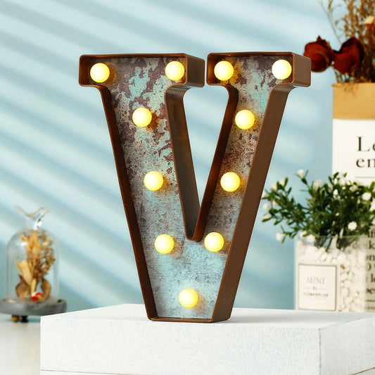 LED Marquee Rusty Letter Light theluminousdecor