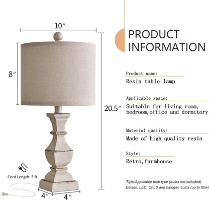 20.5" Farmhouse Table Lamp