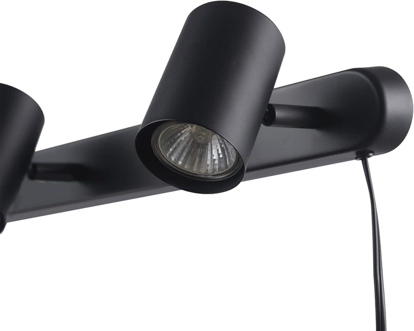 3-Light Plug-in Track Lighting, Matte Black