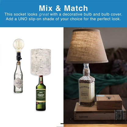 Bottle Lamp Kit with 9mm Glass Drill Bit - Works with Any Glass Bottles