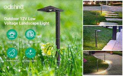 3W 12V AC/DC Low Voltage Landscape Lights (4 Pack)-HGSL07A