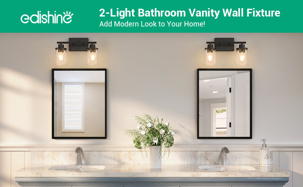 Matte Black Bathroom Light Fixtures-HHVL01B