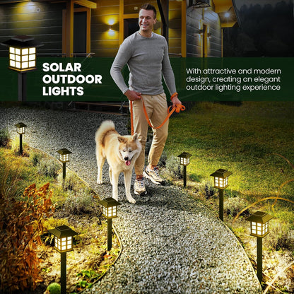 12 Pack LED Solar Outdoor Lights | Waterproof | 10H Lighting