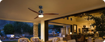 52 Inch Remote Control Ceiling Fans With Lights-HCFM01A