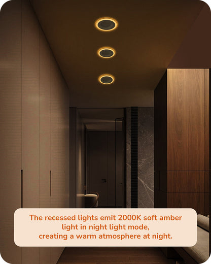 12 Pack 6 Inch 5CCT LED Recessed Lighting with Night Light-HCRL06B