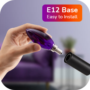 6 Pack Dimmable Purple & Orange Light Bulb-HDCF35C