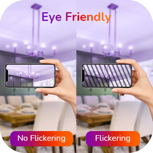 6 Pack Dimmable Purple & Orange Light Bulb-HDCF35C