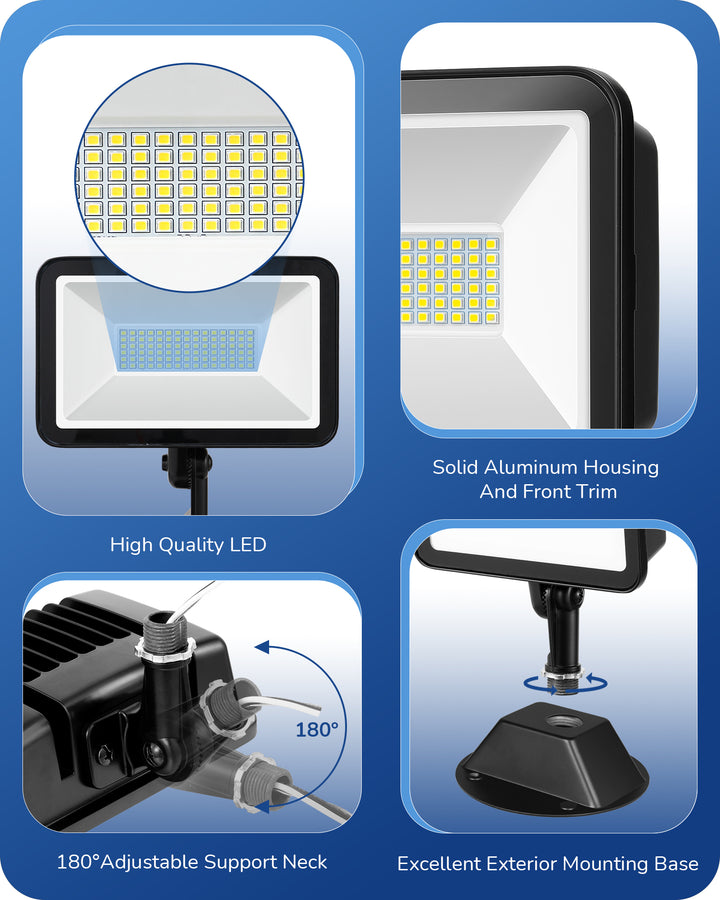 73W Flood Light 10000LM 5000K IP65-HFLB07A