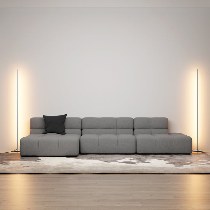 EDISHINE LED Corner Modern Floor Lamp with Remote Set of 2-HFLCB2C