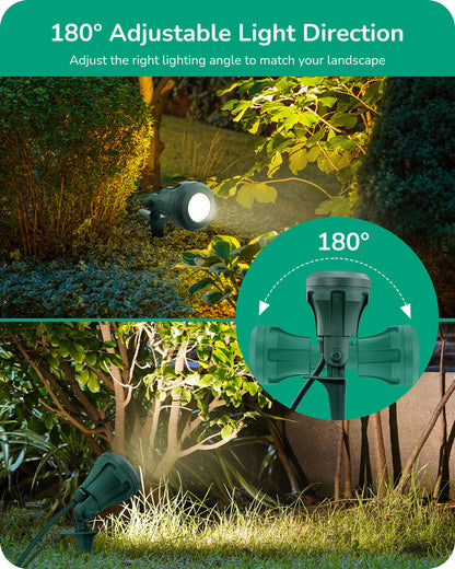 120V 4.8W 5000K Outdoor Spotlight with 180° Adjustable Head-HGSL01B