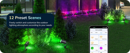 50ft IP67 Smart Low Voltage Landscape Lights (4 Pack)-HGSL32A