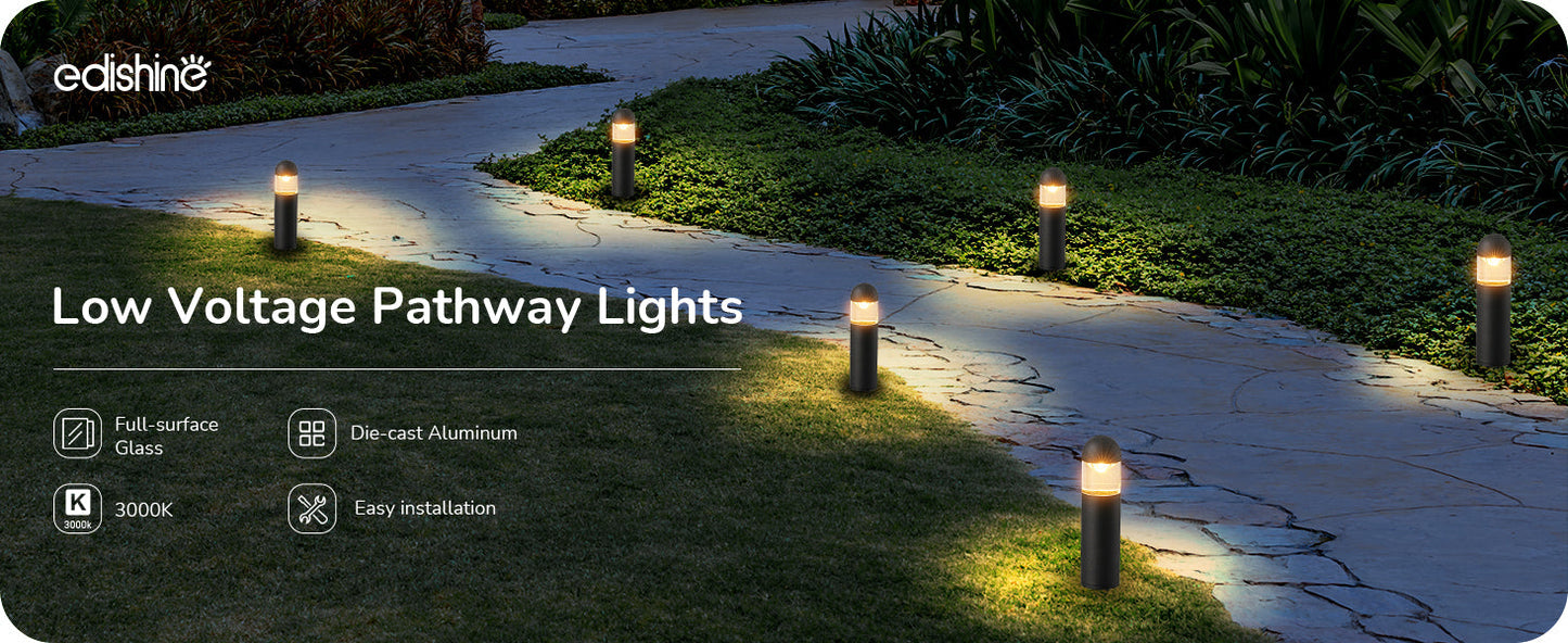 12V 3W 3000K Warm White Low Voltage Landscape Lights, IP65, CRI 80, 6 Pack-HGSL35A