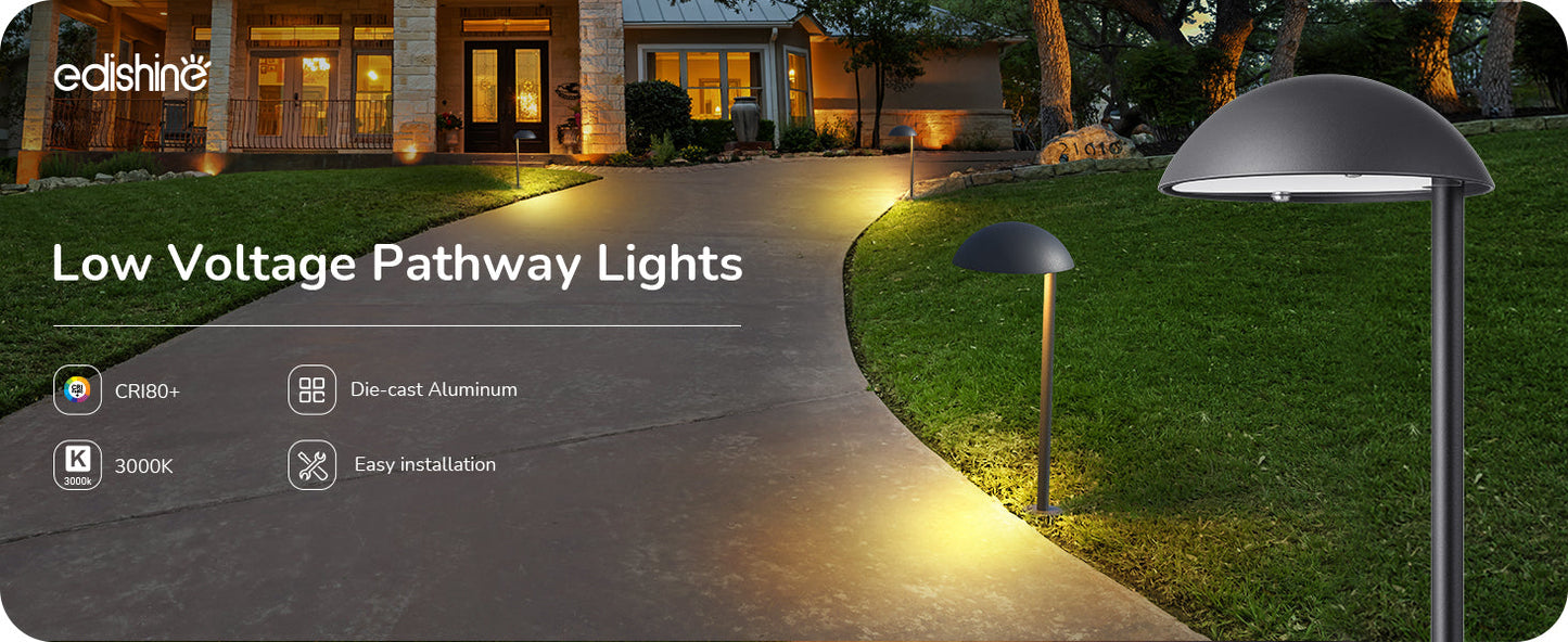 3W 3000K Low Voltage Landscape Lights, 50,000 Hrs,  4 Pack-HGSL37A