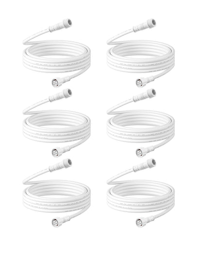 6.56FT 5pin Extension Cord for Recessed Lights (6 Pack) -HJRL06B-P1