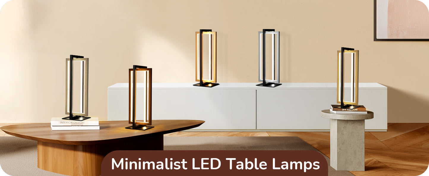 Modern Stepless Dimmable LED Table Lamp-HLTL12F