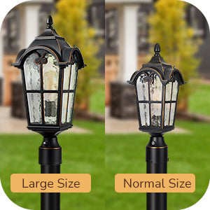 21.9'' H Large Size Dusk to Dawn Outdoor Post Light-HOPL02A