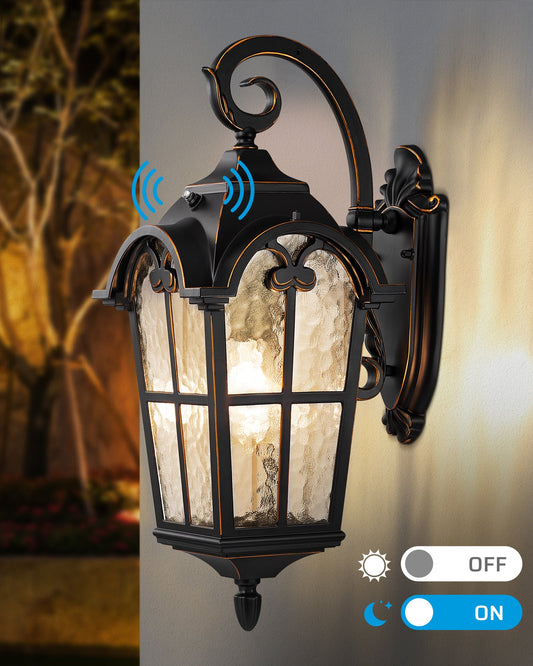 Dusk to Dawn Outdoor Wall Lights-HOWL06N