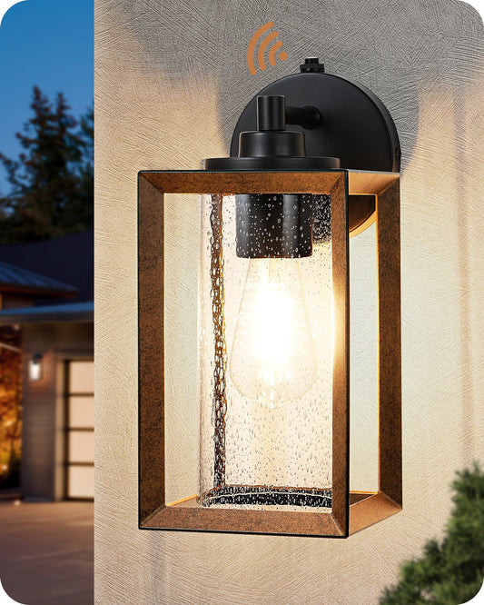 Farmhouse Dusk to Dawn Outdoor Wall Lights, E26 Base -HOWL06P