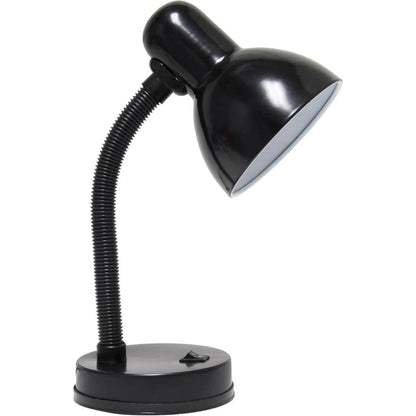 Basic Metal Desk Lamp with Flexible Hose Neck for Office