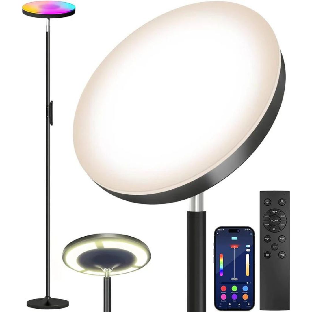 Double Side Lighting Led Floor Lamp with Remote Smart App