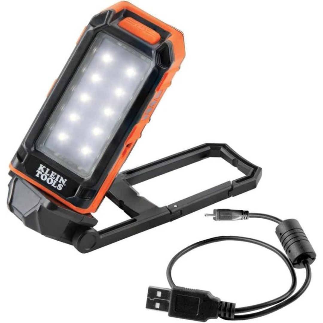 Rechargeable Flashlight / Worklight with Kickstand and Carabiner