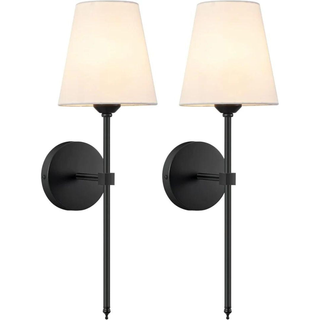 Retro Industrial Wall Lamps, White