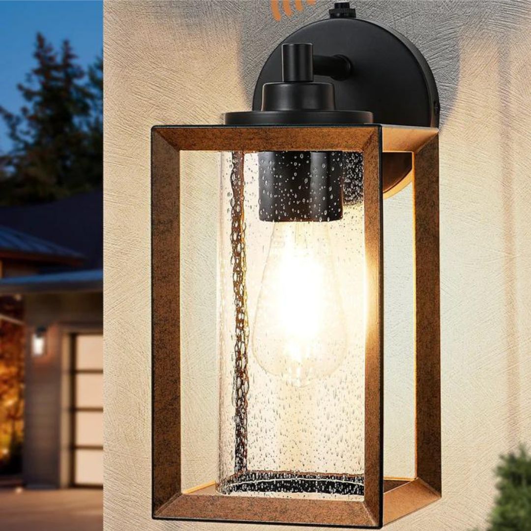 Farmhouse Dusk to Dawn Outdoor Wall Lights, E26 Base -HOWL06P