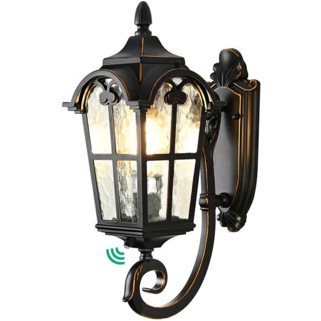 17" Dusk to Dawn Outdoor Wall Light-HOWL06G