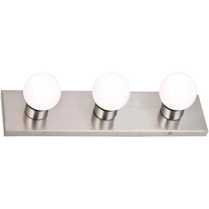 3 Indoor Light Dimmable for Bathroom Bedroom Vanity Makeup, Satin Nickel