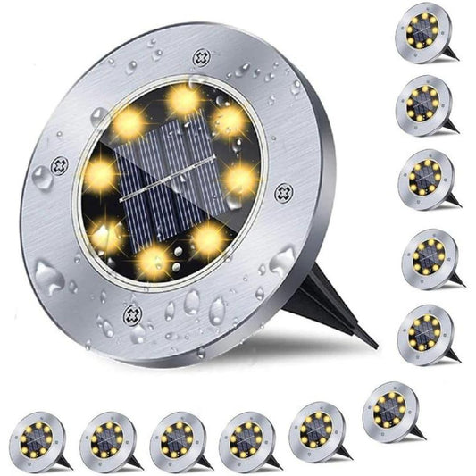 Upgraded Outdoor Garden Waterproof Bright in-Ground Lights