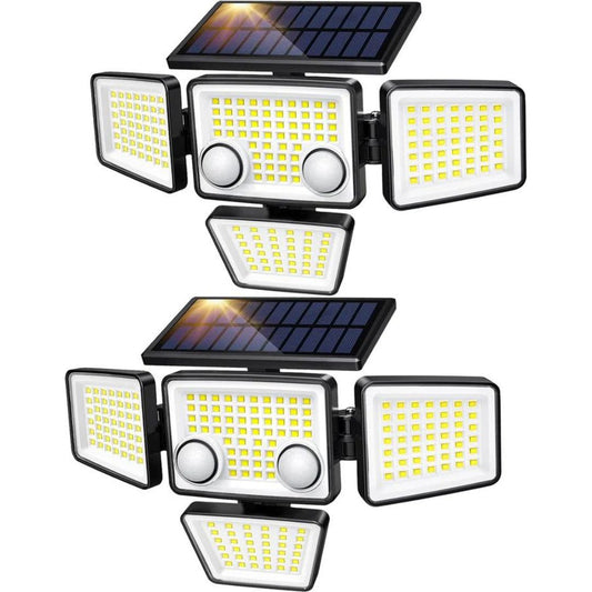 4 Heads IP65 Waterproof Powered Security Flood Lights