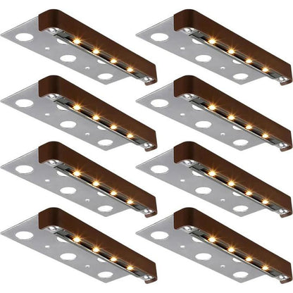 8-Pack Classic Series 7 Inch Outdoor  LED Hardscape Lighting