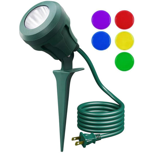 120V 4.8W 5000K Outdoor Spotlight with 180° Adjustable Head-HGSL01B