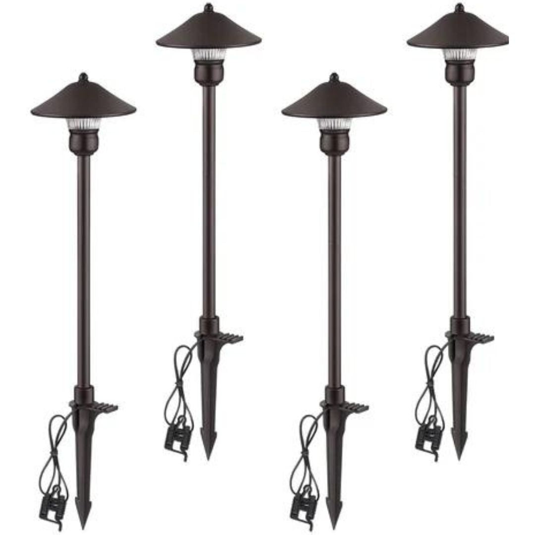 3W 12V AC/DC LED Low Voltage Landscape Lights (4 Pack)-HGSL06A