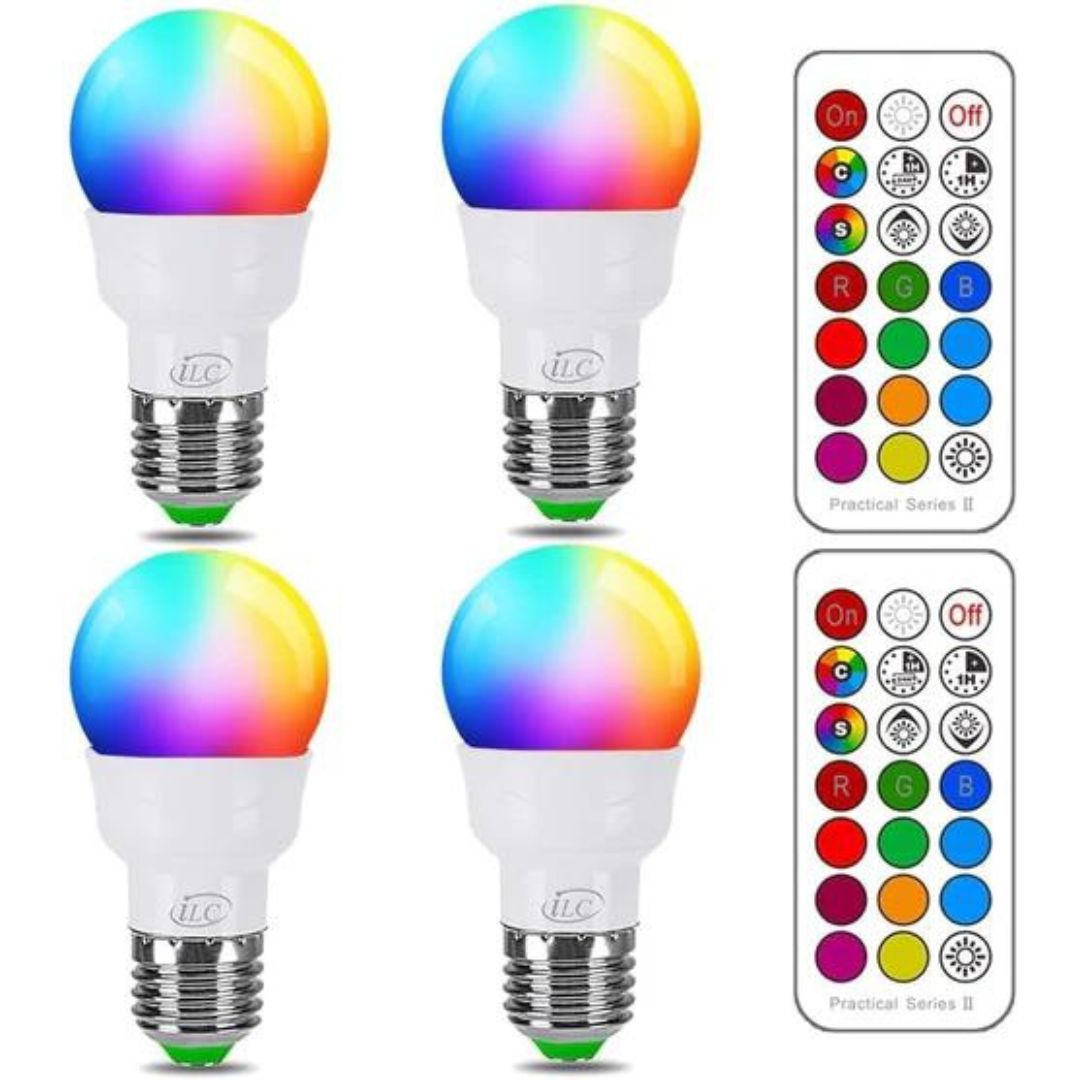 RGB LED Color Changing Light Bulb