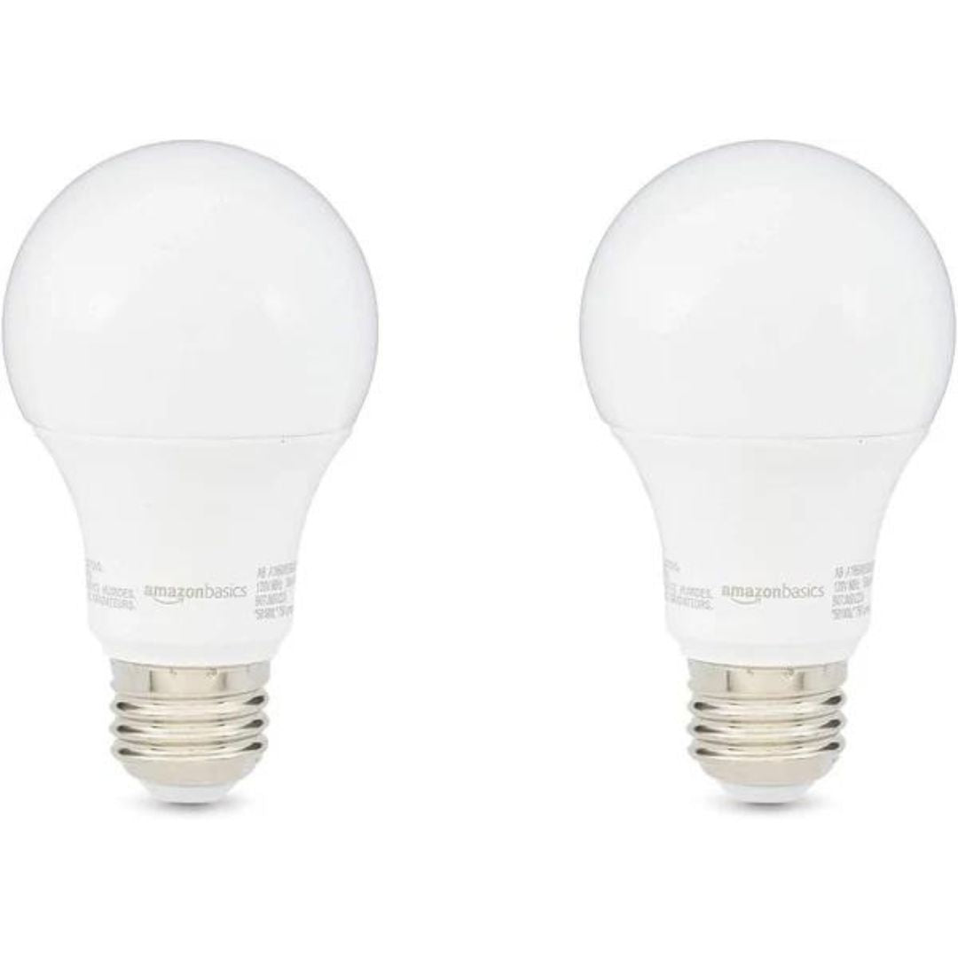 2-Pack Non-Dimmable A19 LED Light Bulb