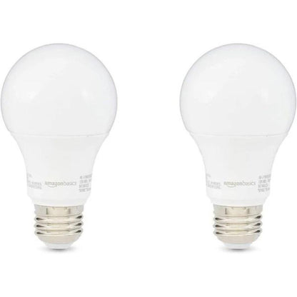 2-Pack Non-Dimmable A19 LED Light Bulb