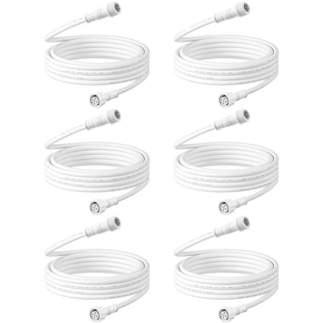 6.56FT 5pin Extension Cord for Recessed Lights (6 Pack) -HJRL06B-P1