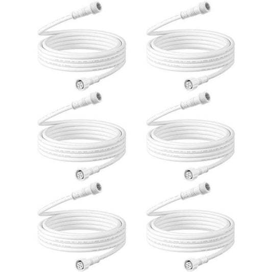 6.56FT 5pin Extension Cord for Recessed Lights (6 Pack) -HJRL06B-P1