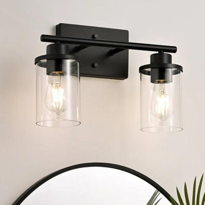 Matte Black Bathroom Light Fixtures-HHVL01B