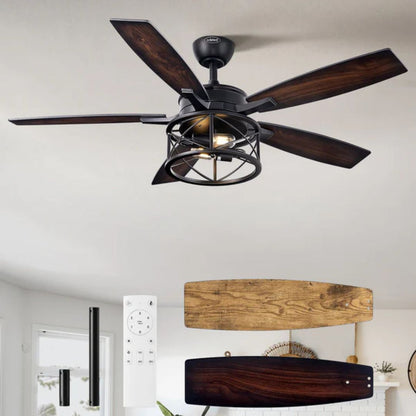 52 Inch Ceiling Fan with Light and Remote-HCFR01A