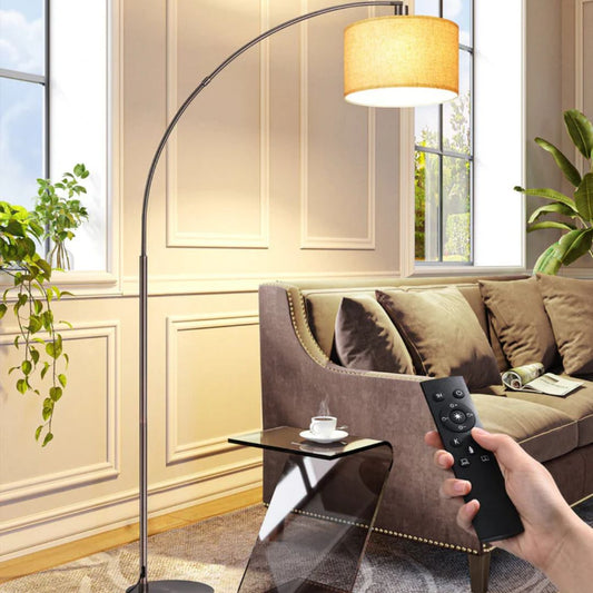 Arc Dimmable Bronze Floor Lamp with Remote Control, 5 Color Temperature-HFLR54X